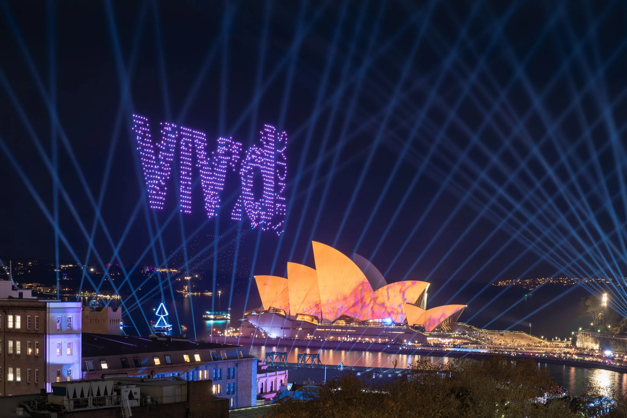 Sydney Opera House during Sydney Vivid light festival